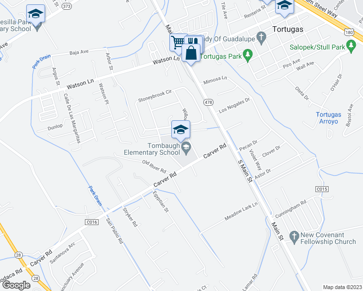 map of restaurants, bars, coffee shops, grocery stores, and more near 226 Carver Road in Las Cruces