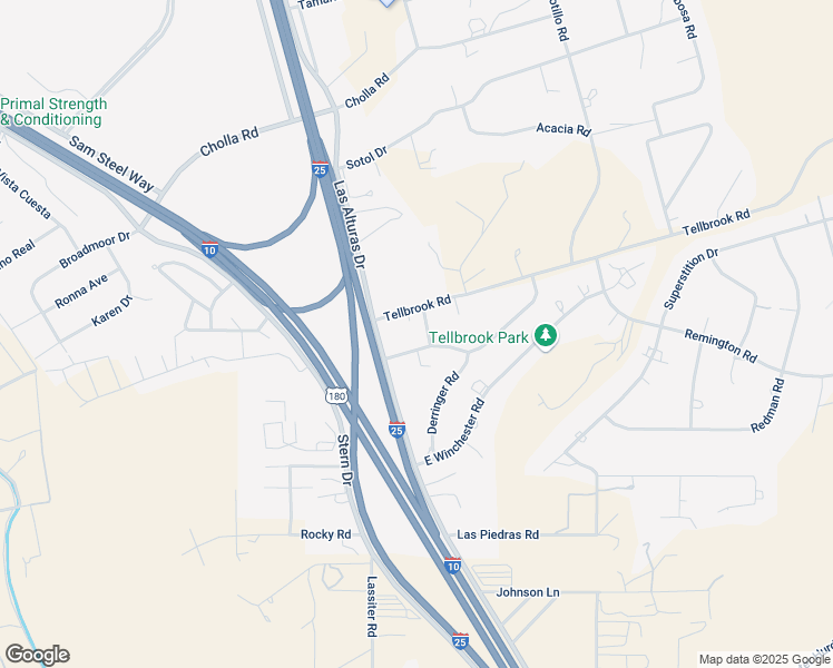 map of restaurants, bars, coffee shops, grocery stores, and more near 5103 Micro Road in Las Cruces