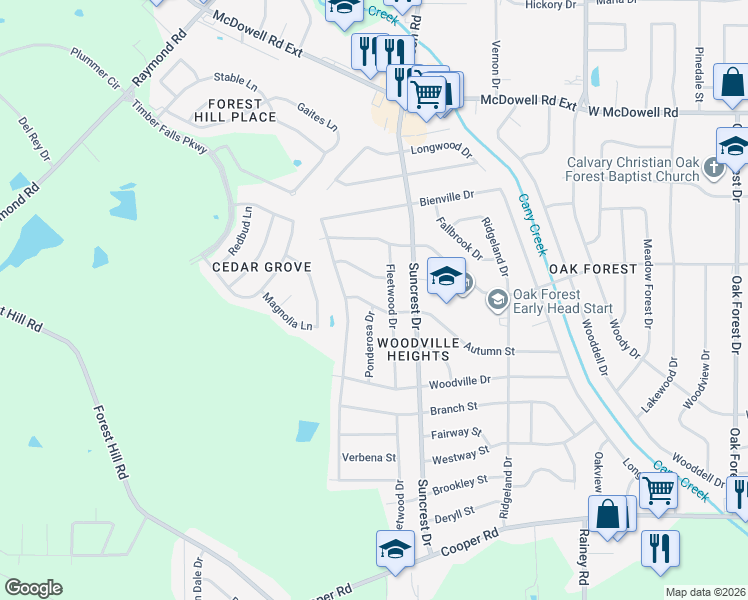 map of restaurants, bars, coffee shops, grocery stores, and more near 1140 Autumn Street in Jackson