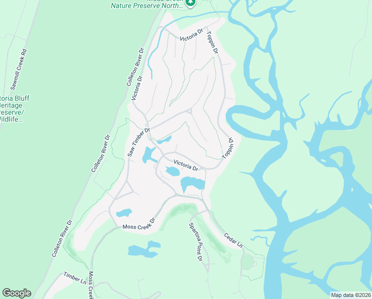 map of restaurants, bars, coffee shops, grocery stores, and more near 63 Toppin Drive in Hilton Head Island