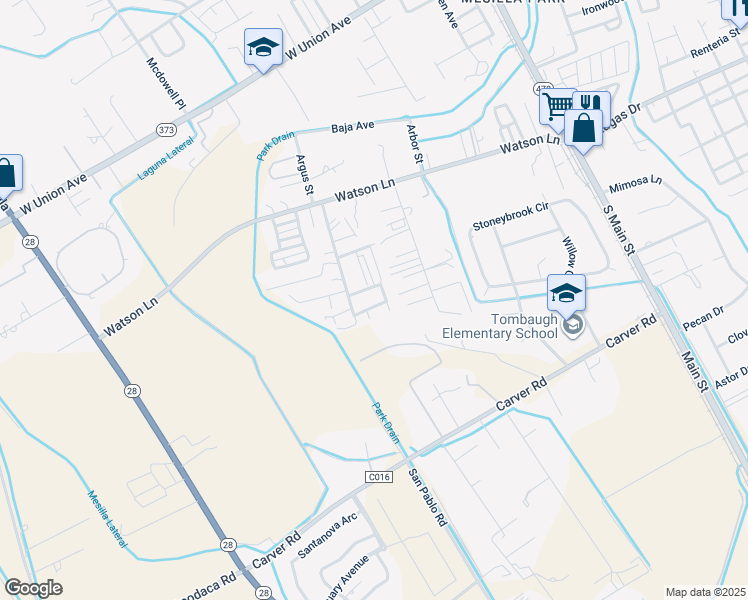 map of restaurants, bars, coffee shops, grocery stores, and more near 660 Taos Lane in Las Cruces