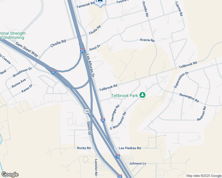 map of restaurants, bars, coffee shops, grocery stores, and more near 5103 Micro Road in Las Cruces