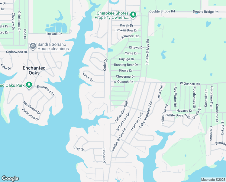 map of restaurants, bars, coffee shops, grocery stores, and more near 136 Tahoka Road in Mabank