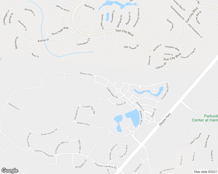 map of restaurants, bars, coffee shops, grocery stores, and more near 145 Oakesdale Drive in Bluffton