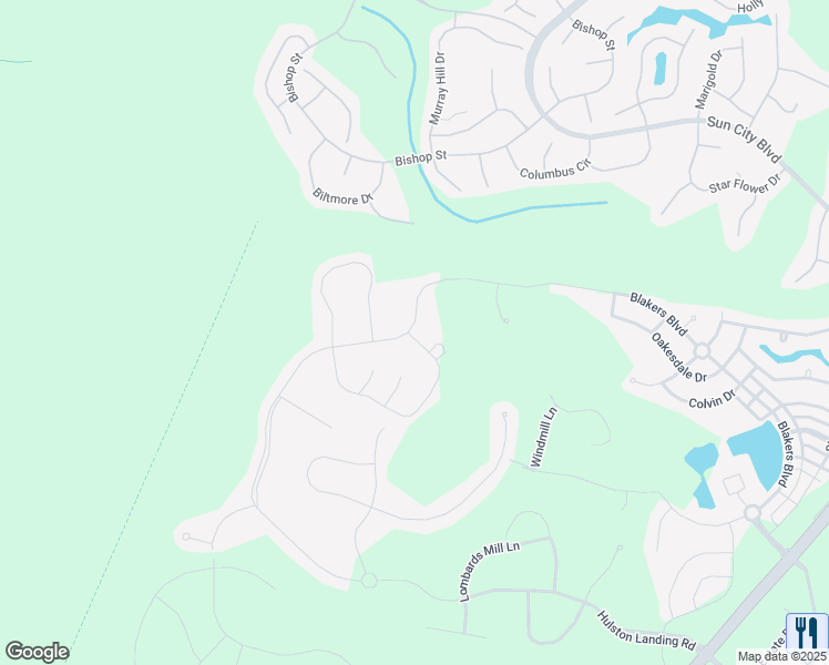 map of restaurants, bars, coffee shops, grocery stores, and more near 2397 Blakers Boulevard in Bluffton