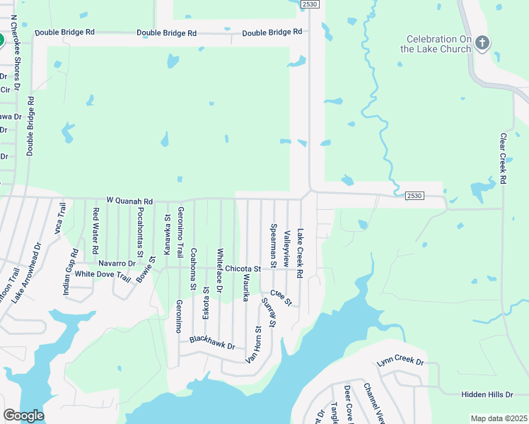 map of restaurants, bars, coffee shops, grocery stores, and more near 105 Sunray Street in Mabank
