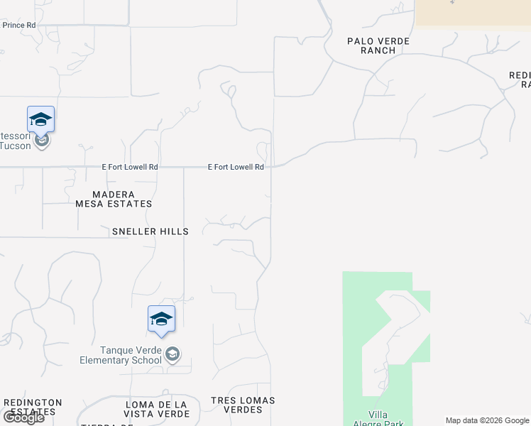 map of restaurants, bars, coffee shops, grocery stores, and more near 12691 East Sonoran Ridge Drive in Tucson