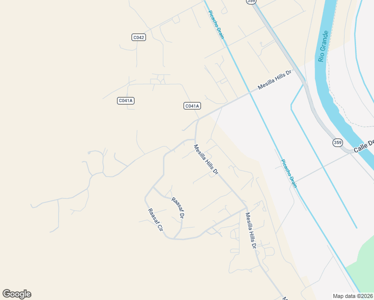 map of restaurants, bars, coffee shops, grocery stores, and more near 6050 Vista Court in Las Cruces