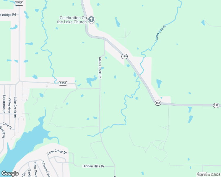 map of restaurants, bars, coffee shops, grocery stores, and more near 8200 Clear Creek Road in Mabank