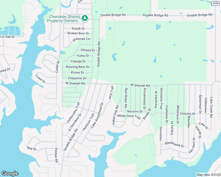 map of restaurants, bars, coffee shops, grocery stores, and more near 7106 Inca Trail in Mabank