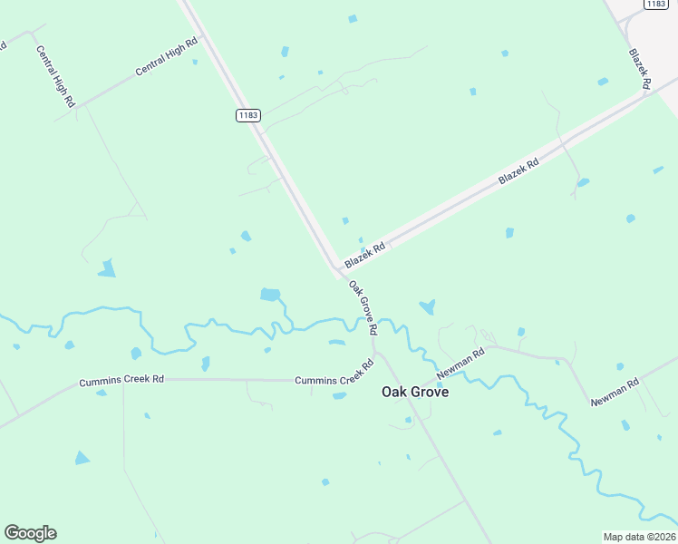 map of restaurants, bars, coffee shops, grocery stores, and more near 4506 Oak Grove Road in Ennis