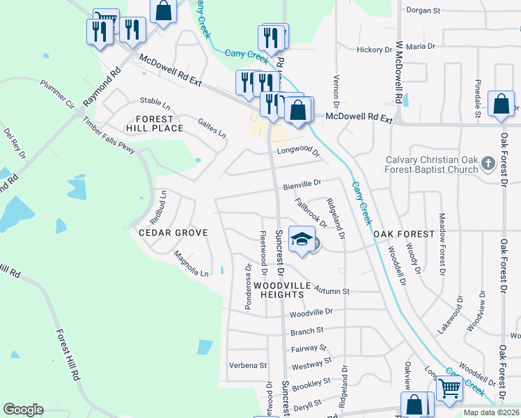 map of restaurants, bars, coffee shops, grocery stores, and more near 1935 Smallwood Street in Jackson