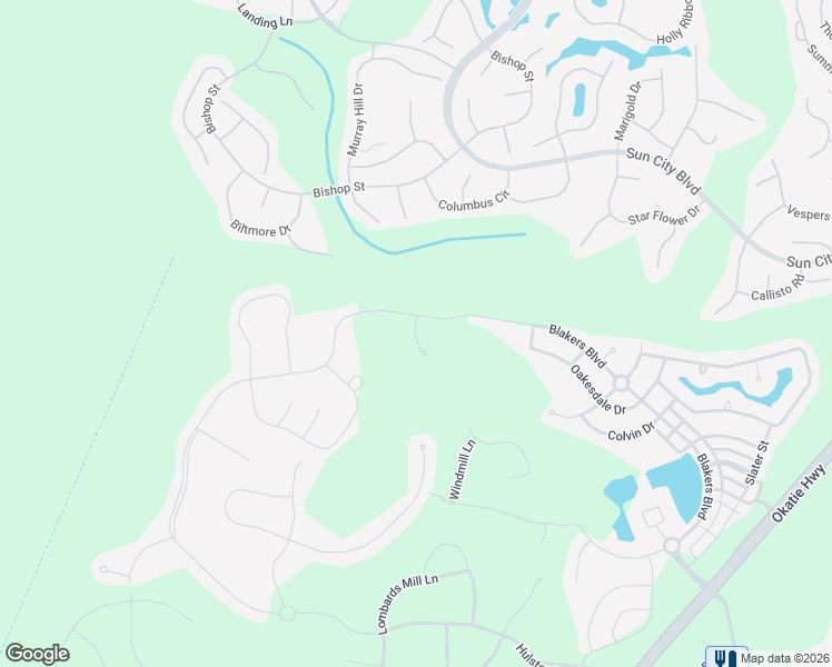 map of restaurants, bars, coffee shops, grocery stores, and more near Beckenridge Circle in Bluffton