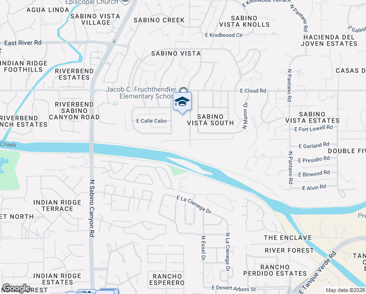 map of restaurants, bars, coffee shops, grocery stores, and more near 3171 North Lodge Road in Tucson