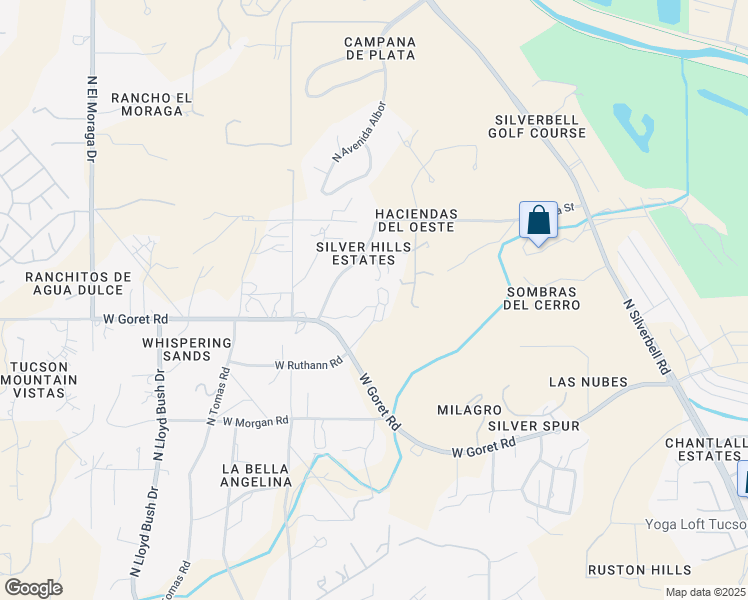 map of restaurants, bars, coffee shops, grocery stores, and more near 3310 North View Crest Drive in Tucson