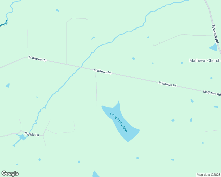map of restaurants, bars, coffee shops, grocery stores, and more near 2574 Mathews Road in Mathews