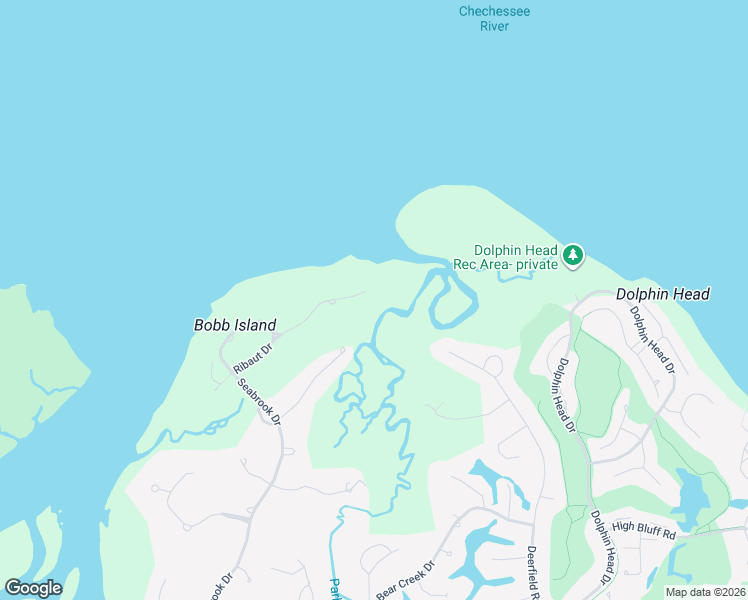 map of restaurants, bars, coffee shops, grocery stores, and more near 52 Ribaut Drive in Hilton Head Island