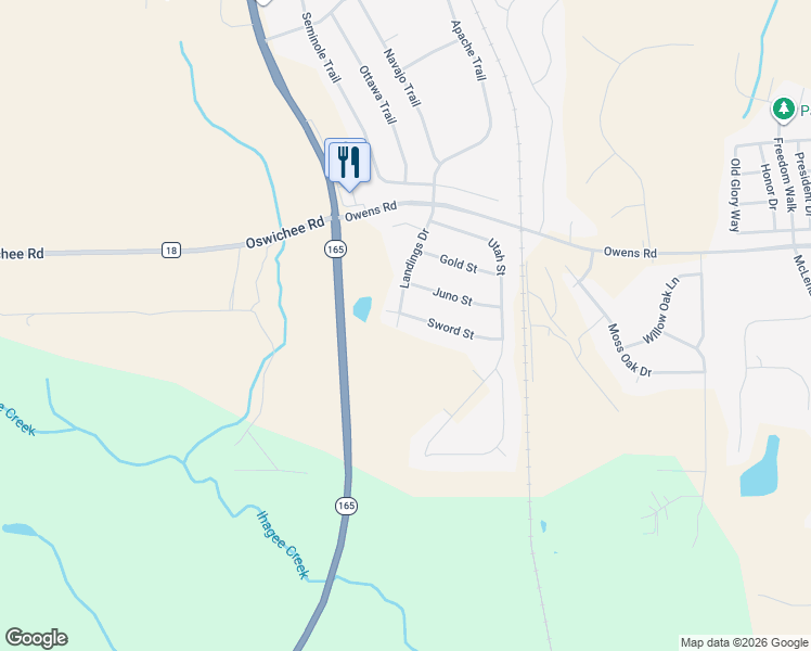 map of restaurants, bars, coffee shops, grocery stores, and more near 20 Landings Drive in Fort Mitchell