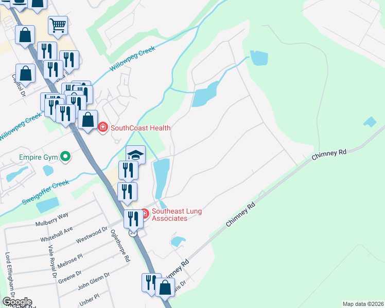 map of restaurants, bars, coffee shops, grocery stores, and more near 104 Willowpeg Road in Rincon