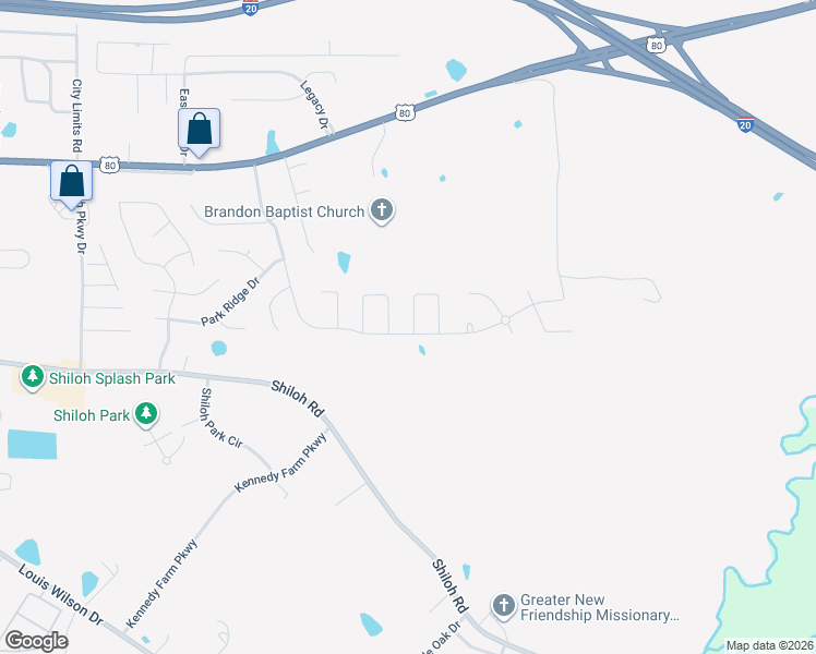 map of restaurants, bars, coffee shops, grocery stores, and more near 725 Brookwood Circle in Brandon