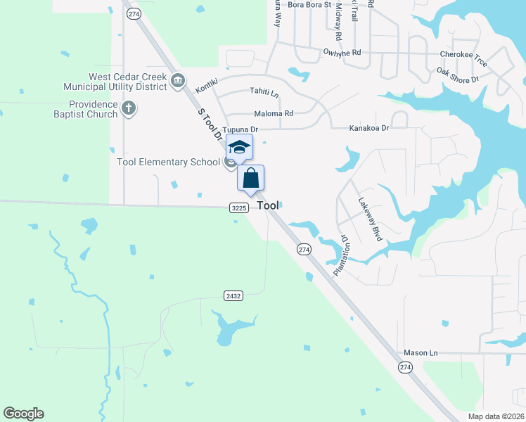 map of restaurants, bars, coffee shops, grocery stores, and more near in Tool