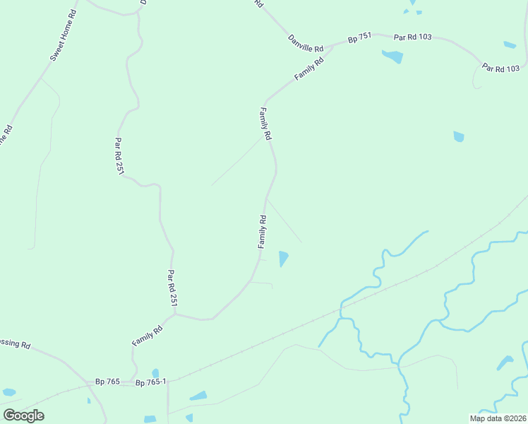 map of restaurants, bars, coffee shops, grocery stores, and more near Family Road in Bienville Parish