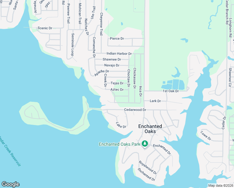 map of restaurants, bars, coffee shops, grocery stores, and more near 6116 Ottawa Trail in Mabank