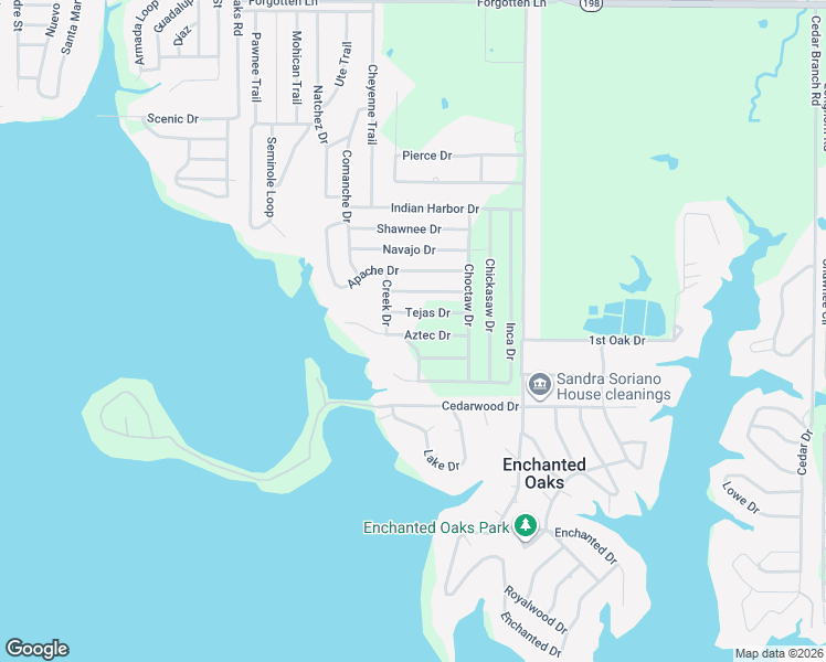 map of restaurants, bars, coffee shops, grocery stores, and more near 6116 Ottawa Trail in Mabank