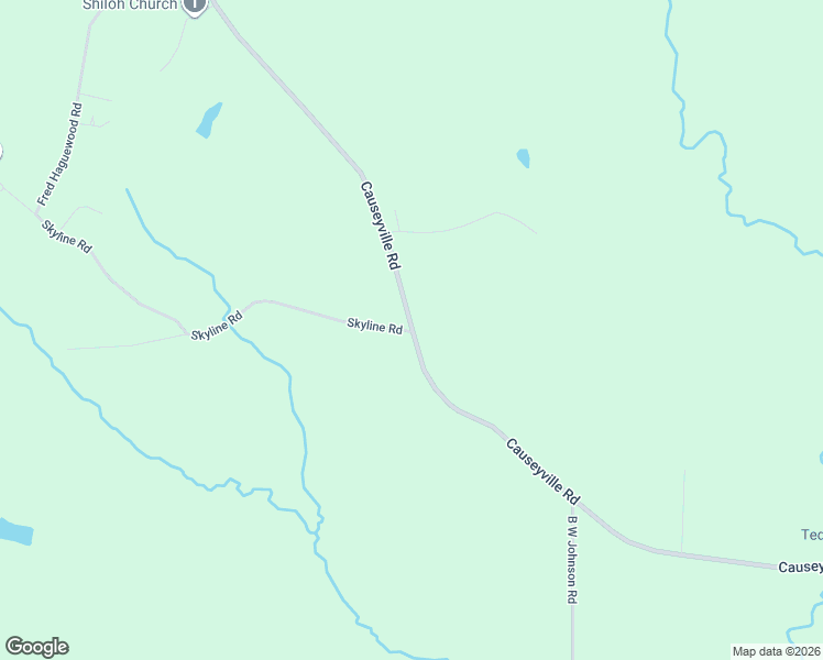 map of restaurants, bars, coffee shops, grocery stores, and more near 5771 Causeyville Road in Meridian