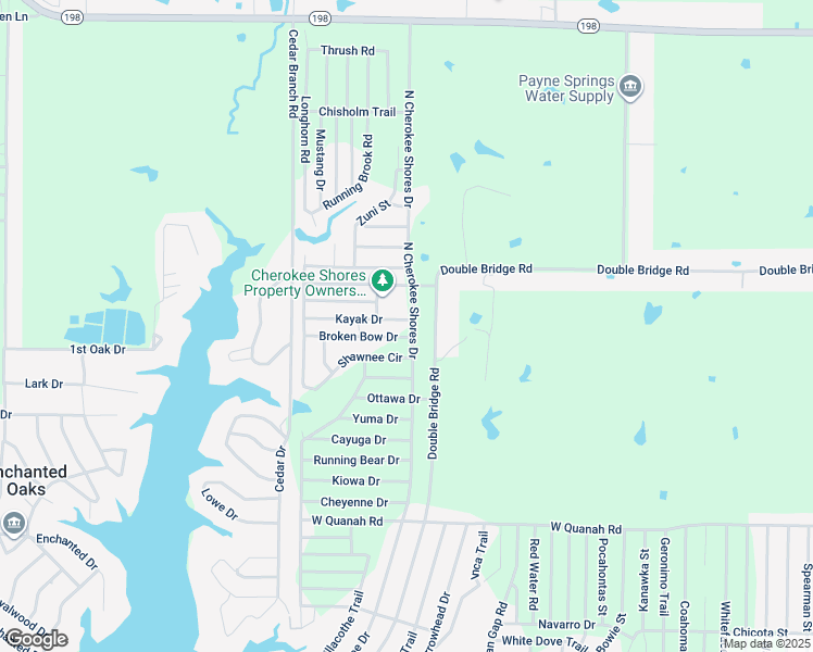 map of restaurants, bars, coffee shops, grocery stores, and more near 7101 Kayak Drive in Mabank