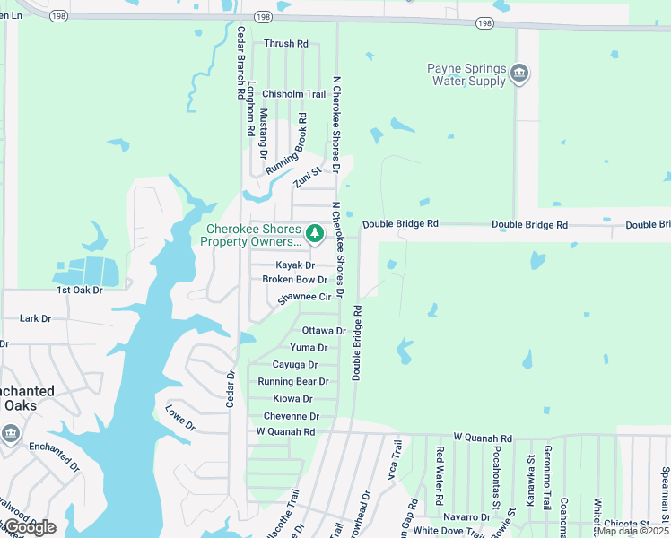 map of restaurants, bars, coffee shops, grocery stores, and more near 7101 Kayak Drive in Mabank