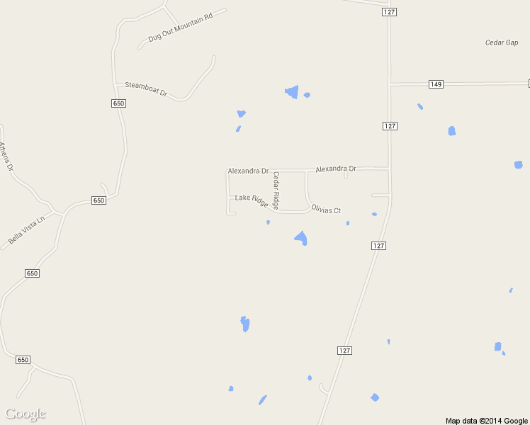 map of restaurants, bars, coffee shops, grocery stores, and more near 165 Lake Ridge in Tuscola