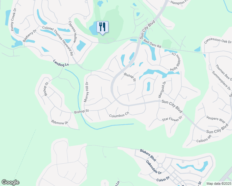 map of restaurants, bars, coffee shops, grocery stores, and more near 7 Countryside Court in Bluffton