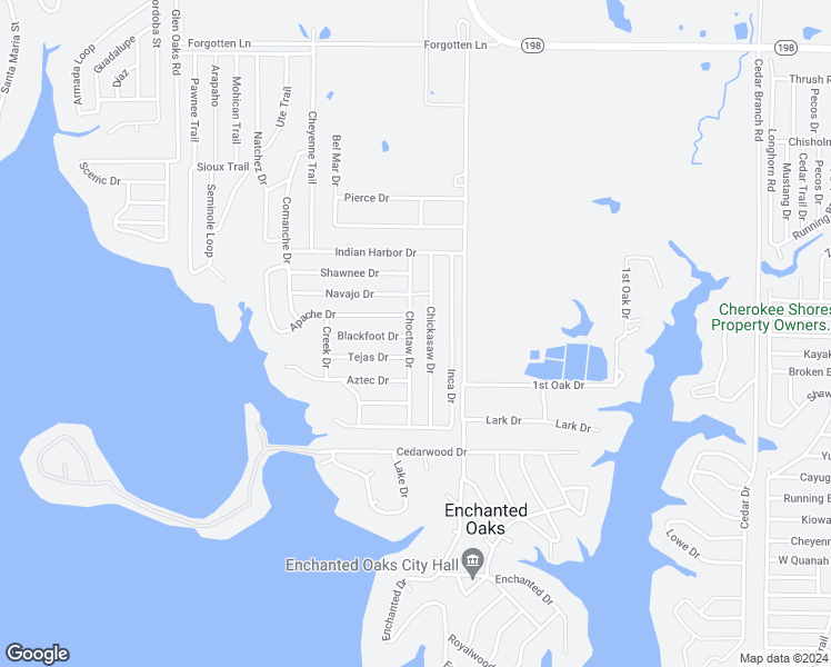 map of restaurants, bars, coffee shops, grocery stores, and more near 6244 Choctaw Drive in Mabank