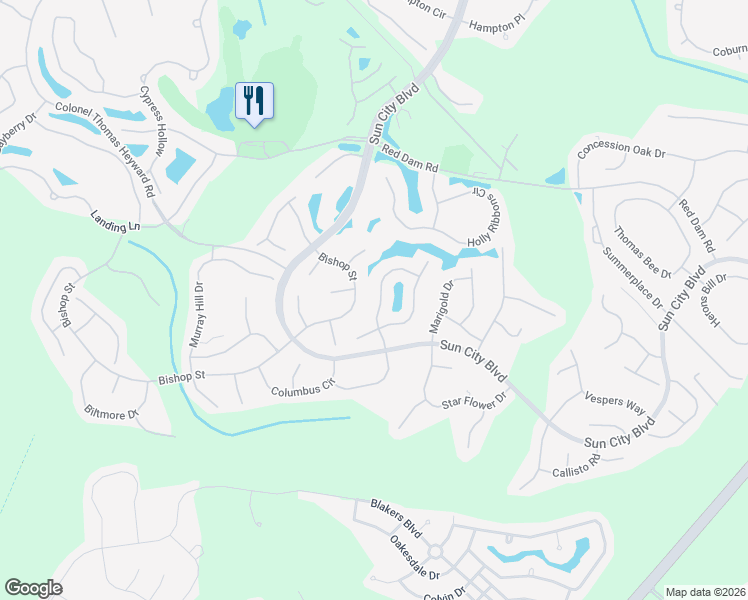 map of restaurants, bars, coffee shops, grocery stores, and more near 23 Bishop Street in Bluffton