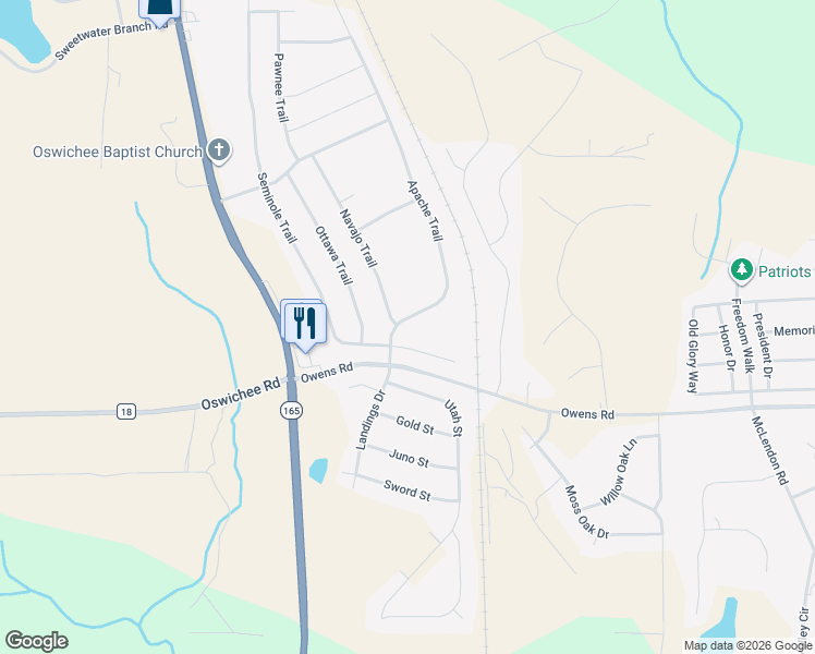 map of restaurants, bars, coffee shops, grocery stores, and more near 6 Navajo Trail in Fort Mitchell