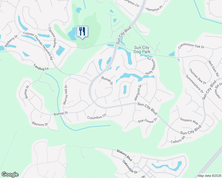 map of restaurants, bars, coffee shops, grocery stores, and more near 23 Bishop Street in Bluffton