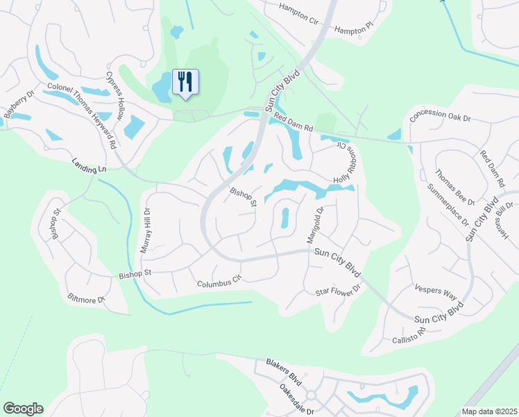 map of restaurants, bars, coffee shops, grocery stores, and more near 23 Bishop Street in Bluffton