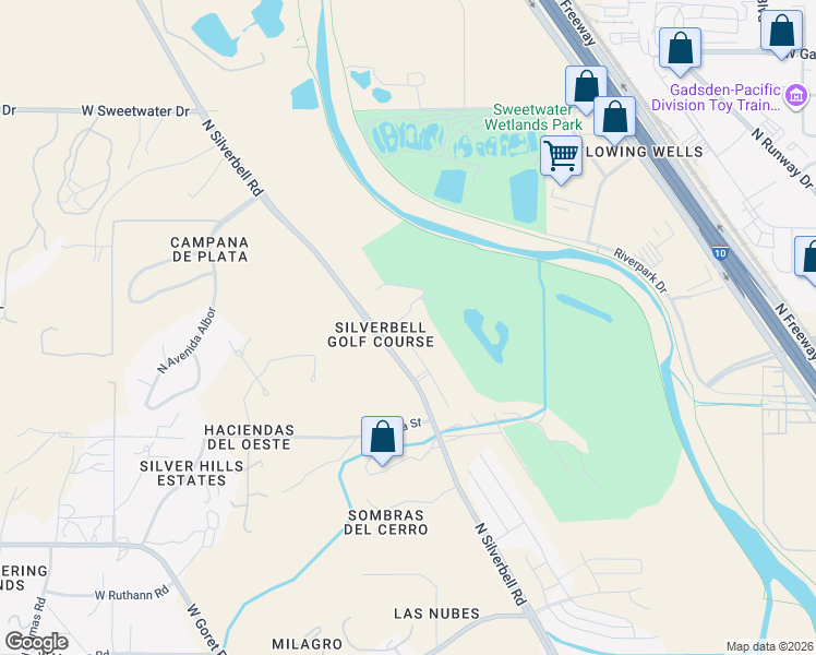 map of restaurants, bars, coffee shops, grocery stores, and more near 3592 North Kellen Canyon Court in Tucson