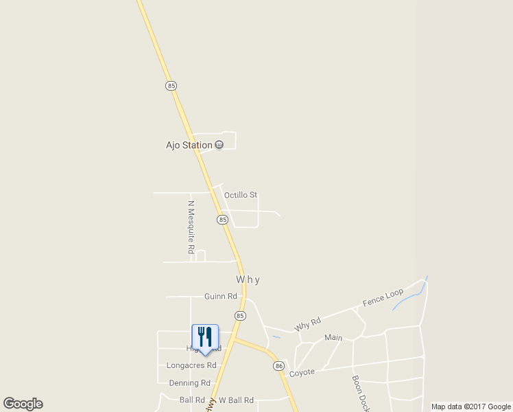 map of restaurants, bars, coffee shops, grocery stores, and more near 161 Sahuaro Street in Ajo