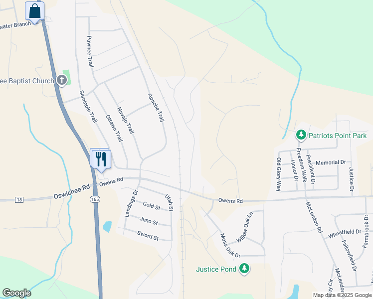 map of restaurants, bars, coffee shops, grocery stores, and more near 17 Registry Way in Fort Mitchell