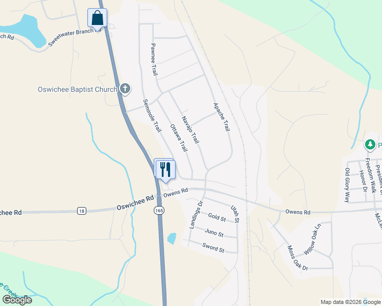 map of restaurants, bars, coffee shops, grocery stores, and more near 14 Ottawa Trail in Fort Mitchell
