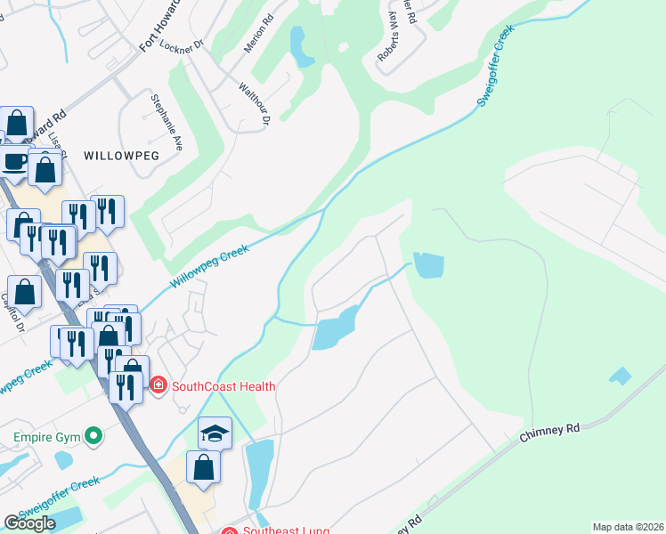 map of restaurants, bars, coffee shops, grocery stores, and more near 113 Red Bluff Circle in Rincon