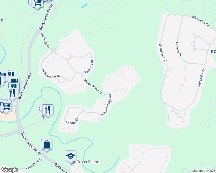 map of restaurants, bars, coffee shops, grocery stores, and more near 163 Knightsbridge Road in Bluffton