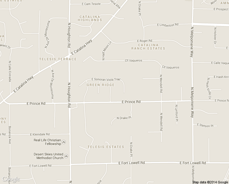 map of restaurants, bars, coffee shops, grocery stores, and more near 3660 Ave Del Otero in Tucson