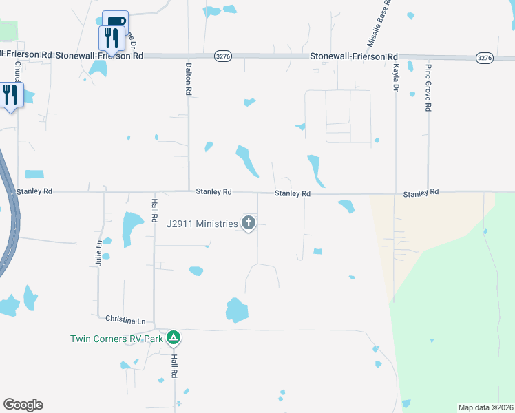map of restaurants, bars, coffee shops, grocery stores, and more near 124 Woolworth Road in Stonewall