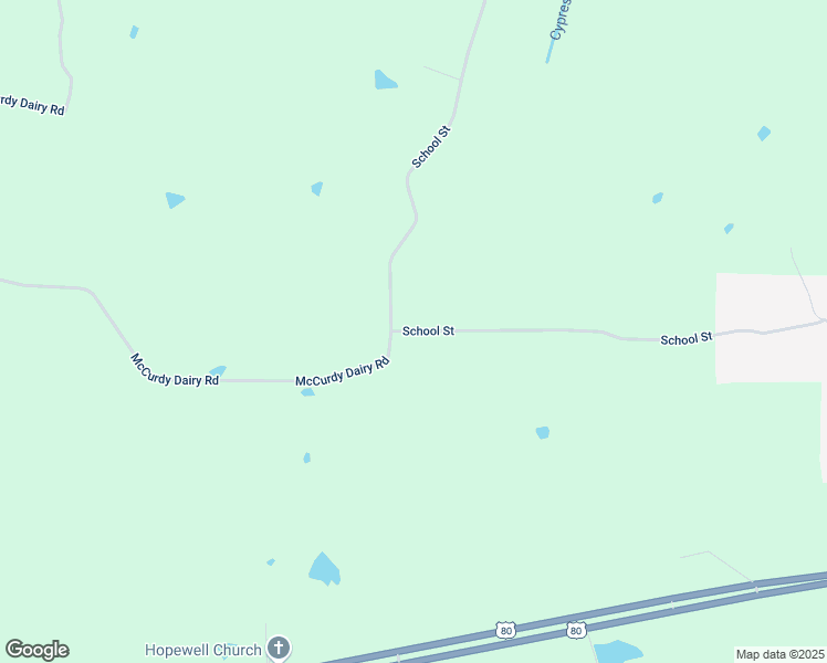 map of restaurants, bars, coffee shops, grocery stores, and more near 44 School Street in Lowndesboro