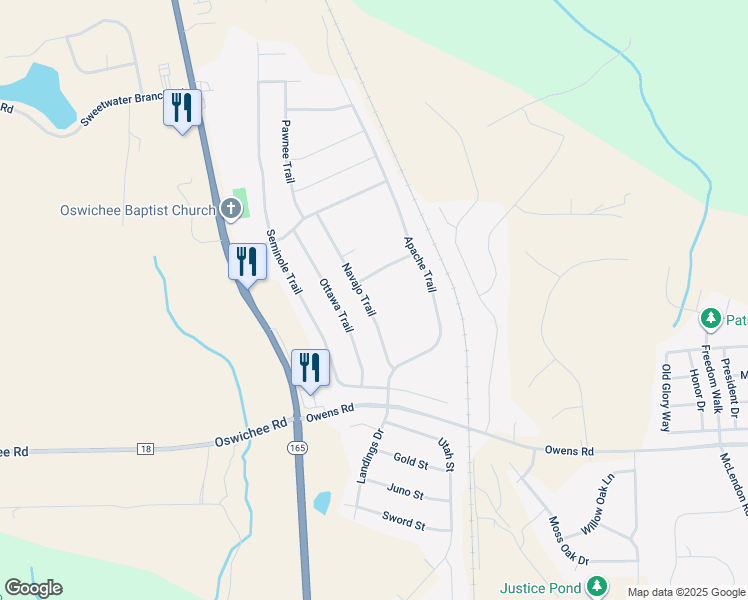 map of restaurants, bars, coffee shops, grocery stores, and more near 22 Navajo Trail in Fort Mitchell