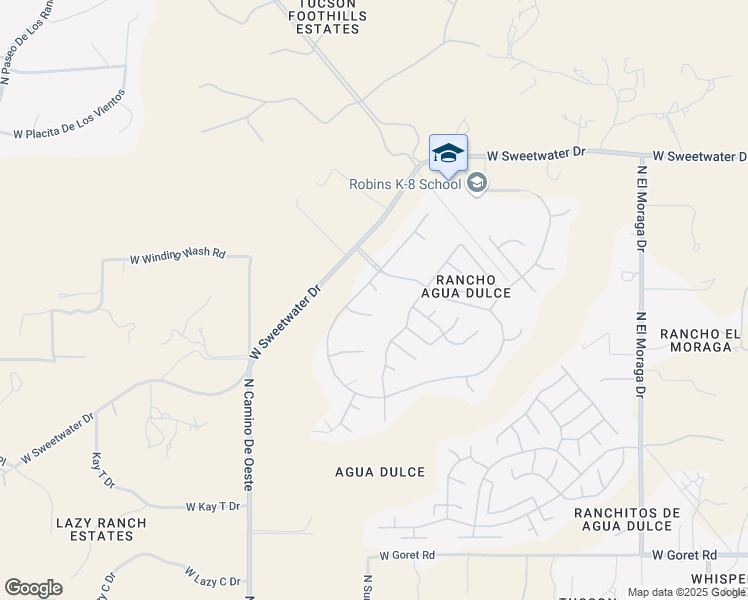 map of restaurants, bars, coffee shops, grocery stores, and more near 4335 West Tule Creek Court in Tucson