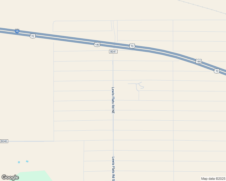 map of restaurants, bars, coffee shops, grocery stores, and more near Huerfano Road Northeast in Luna County